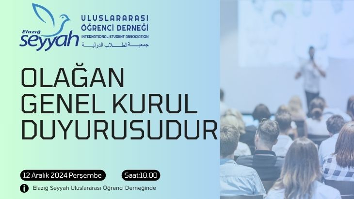 Olağan Genel Kurul Duyurusu (2024)